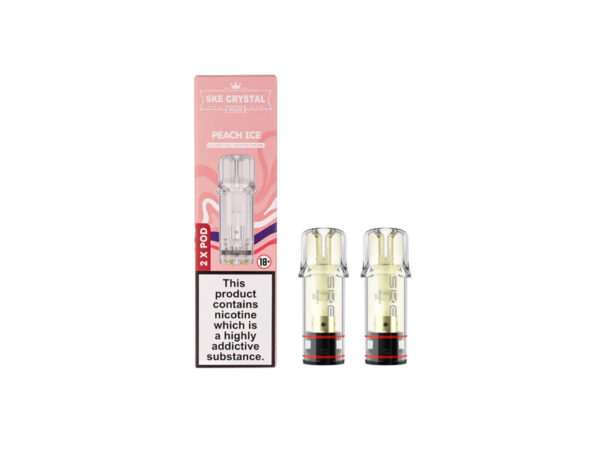 SKE Crystal Plus Prefilled Pods 2 Pack - Peach Ice
