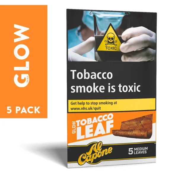 Al Capone Glow Tobacco Leaf Wraps - 5 Pack