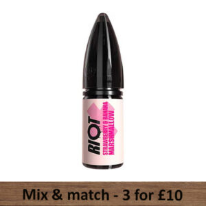 Strawberry & Banana Marshmallow Nic Salts - Riot X