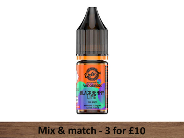 Blackberry Lime Nic Salts - Deliciu Powered By Vaporesso