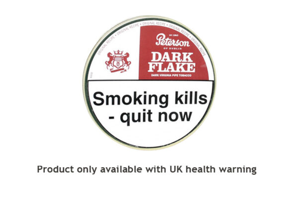 Peterson Dark Flake Pipe Tobacco 50g