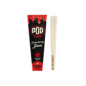 Pop Strawberry Jam Cones - 3 Pack