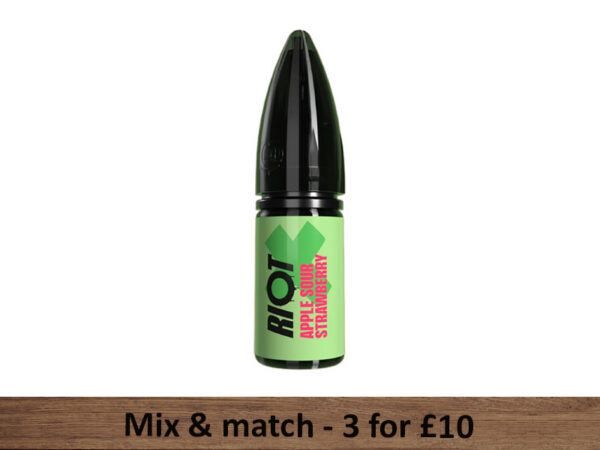 Apple Sour Strawberry Nic Salts - Riot X