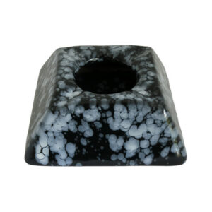 Square Ceramic Black & White Ashtray