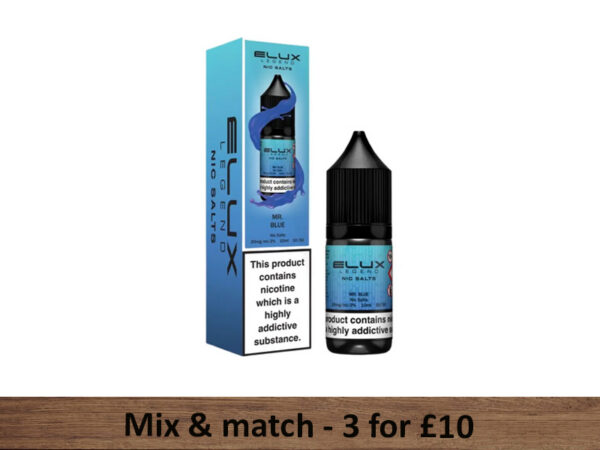 Mr Blue Nic Salts - Elux Legend