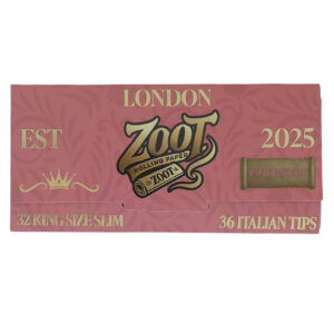 Zoot Pink French Wood King Size Slim Rolling Papers