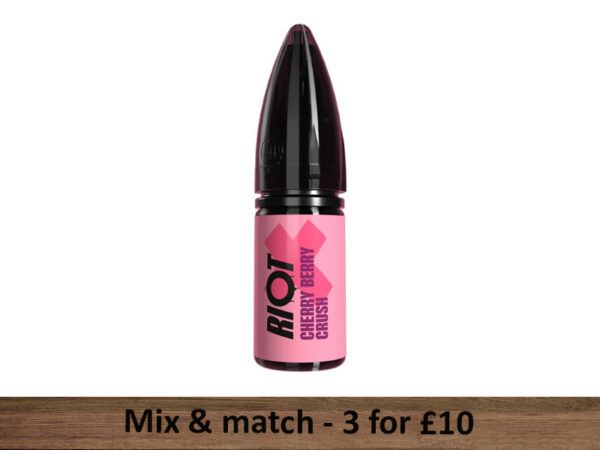 Cherry Berry Crush Nic Salts - Riot X