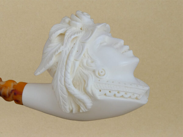 Victorian Lady Meerschaum Pipe - XXL Close Up