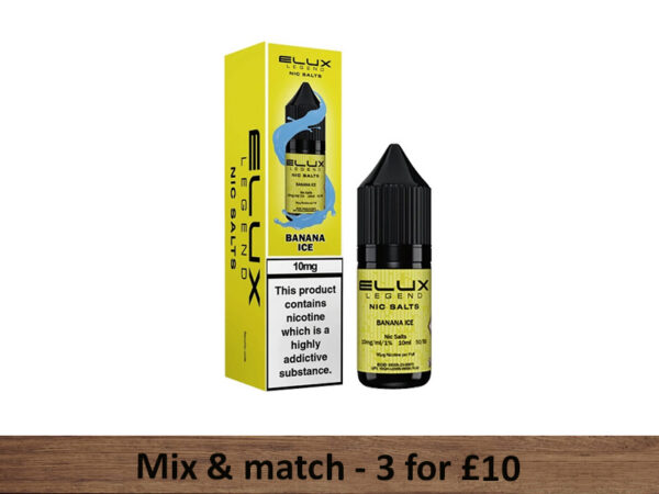 Banana Ice Nic Salts - Elux Legend