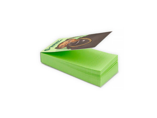 G-Rollz Pets Rock Rap Green Filter Tips - Side Angle