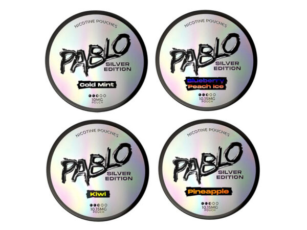 Pablo Silver Edition Nicotine Pouches 10.15mg - Various