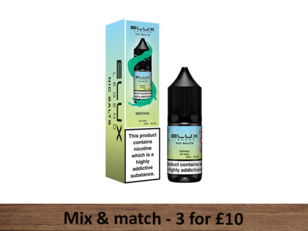 Menthol Nic Salts - Elux Legend