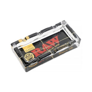 Raw Black Glass Ashtray